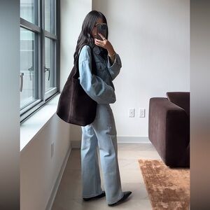 NWT Banana Republic Slouchy Vida Suede Bag